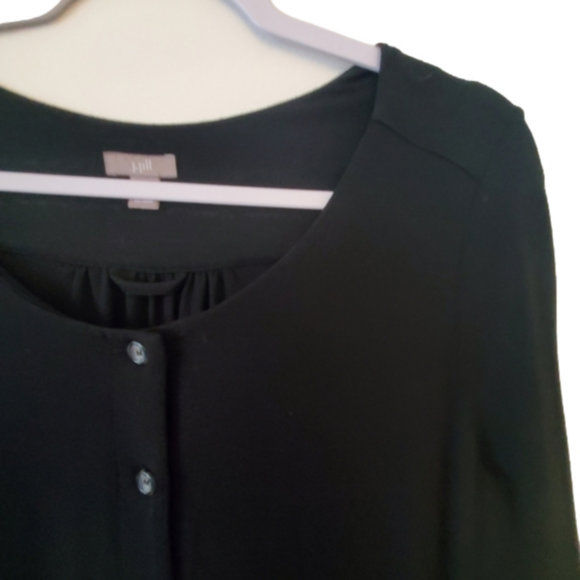 J.Jill Stretch Button Front 3/4 Sleeve Cardigan Size M EUC - Picture 3 of 14